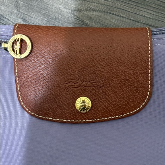 Longchamp Lavender Tote with Brown Accents - Picture 3 of 4